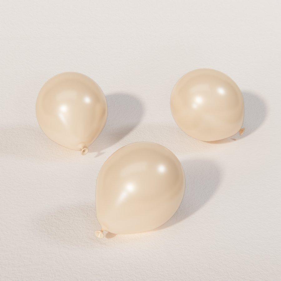 50ct, 5in, Mellow Peach Premium Mini Latex Balloons - Luxaire™